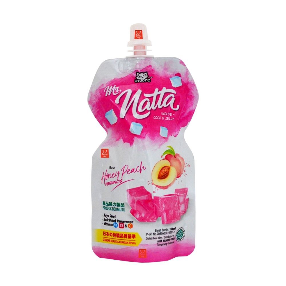 

POUCH Sidore Mr Natta Honey Peach Perancis Natade Coco Jelly - 126ml