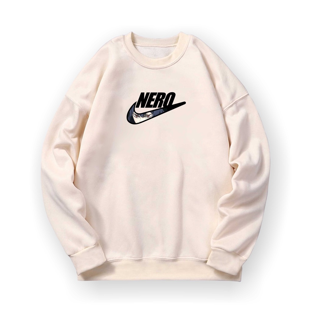 NERO Basic Sweater II NERO Sweater Crewneck II Sz M - XL ( Pria &amp; Wanita / Anak &amp; Dewasa )