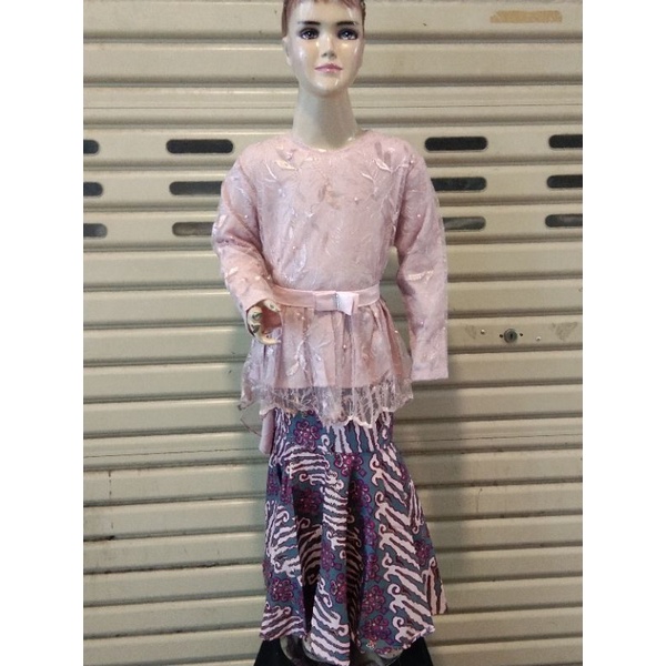 SETELAN KEBAYA ANAK 10 WARNA//KEBAYA TULLE ANAK//KEBAYA PESTA ANAK//DRESS ANAK