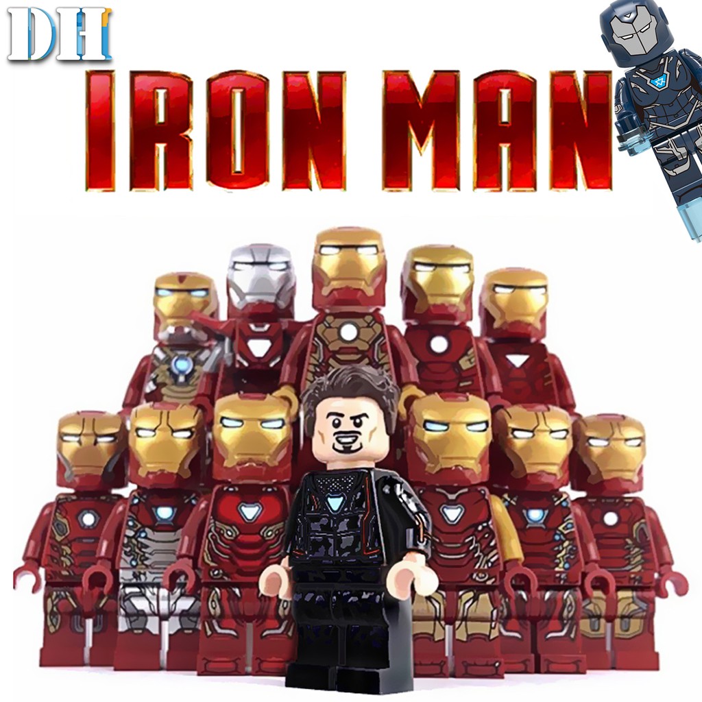 all iron man lego minifigures