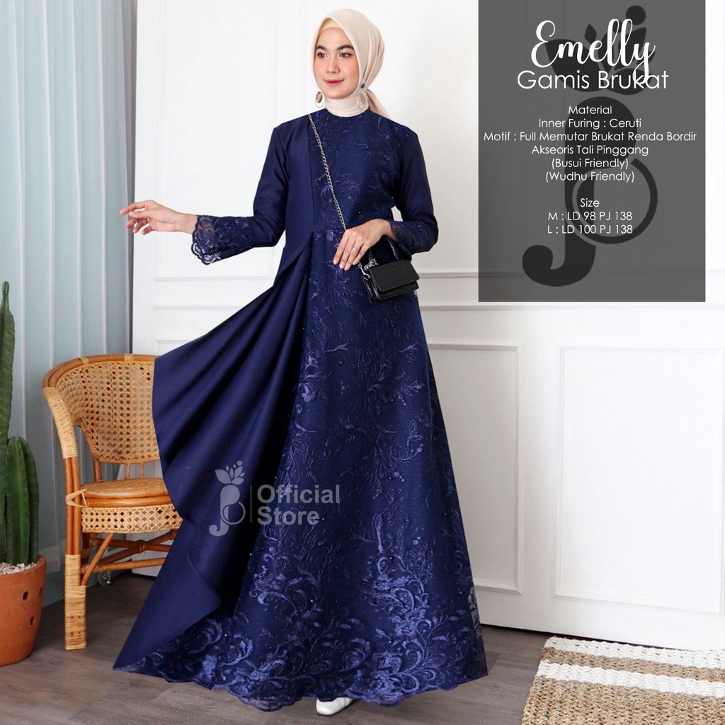 SISILIA - TERMURAH GAMIS TILLE MAFAZA (REALPICT) BISA SERAGAMAN BROKAT MUTIARA XXL LD 120 | GAMIS WA