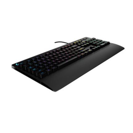 Keyboard gaming logitech wired usb 2.0 membrane mech-dome palm rest rgb macro g213 g-213 prodigy