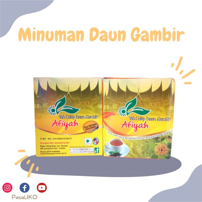 

Teh Celup Daun Gambir Pilihan, Rasa Original 2O suchet