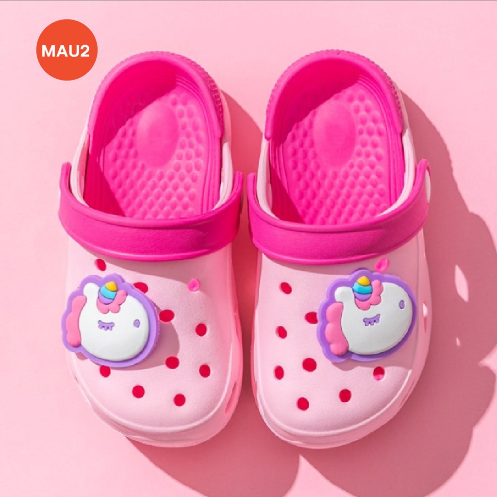 LAPAGO - Sepatu Sandal Slop Anak Kartun EVA Laki laki Perempuan Umur 1-4 Thn Eva 2021 Type MAU