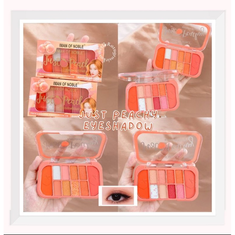 PROMO!!!EYESHADOW PALETTE JUST PEACHY BY IMAN OF NOBLE NO.6658/UNICORN NO.6662