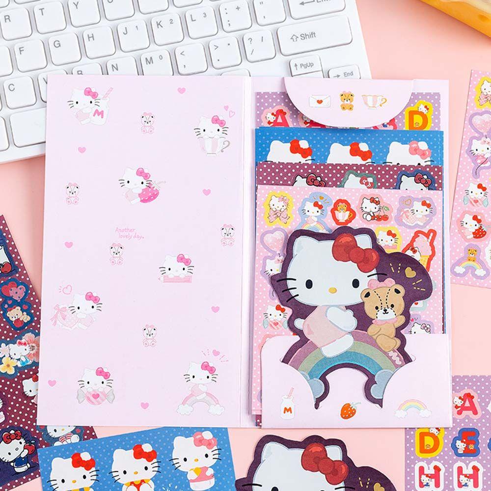 [Elegan] Kartun Stiker Set DIY Perekat Diri Siswa Hadiah Foto Cinnamoroll Jurnal Stiker Tangan Dekorasi Akun