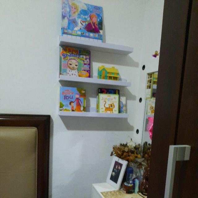 TwinsJ set 3pcs Rak  buku anak Rak  buku J minimalis Rak  