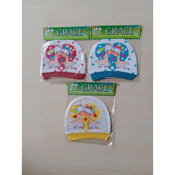 Topi bayi kaos bulat GRACE