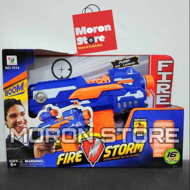 Mainan Pistol Nerf Uzi gun Automatic Firestorm
