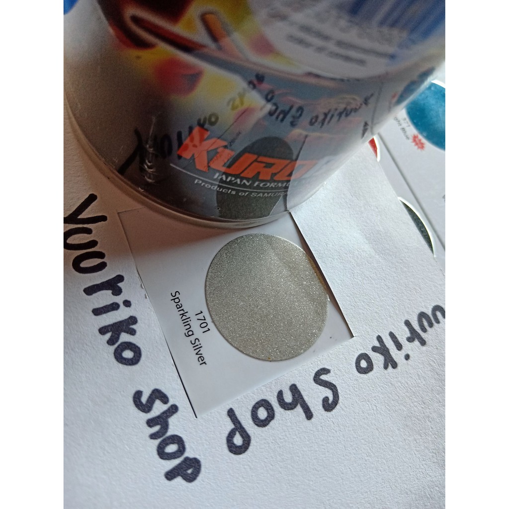 Pilok Samurai Cat Samurai Paint 1701 sparkling silver Cat Semprot silver terang muda