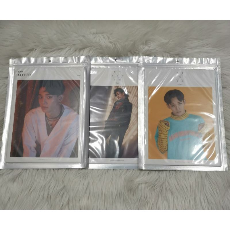 exo chen official A4 photo exact, lotto, for life, exodus, love me right era