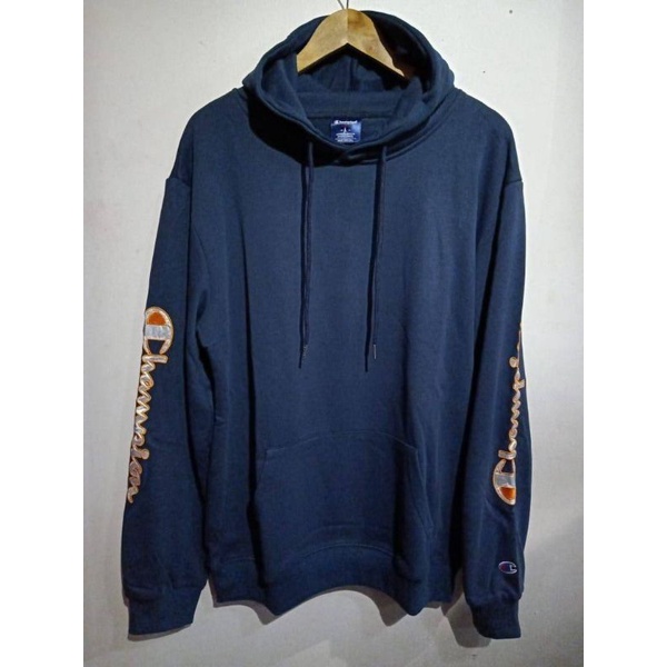 Jaket Hoodie Champion Biru Navy