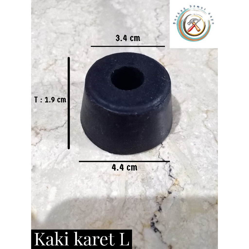 kaki karet L / pengaman furniture / tatakan alas meja dan kursi