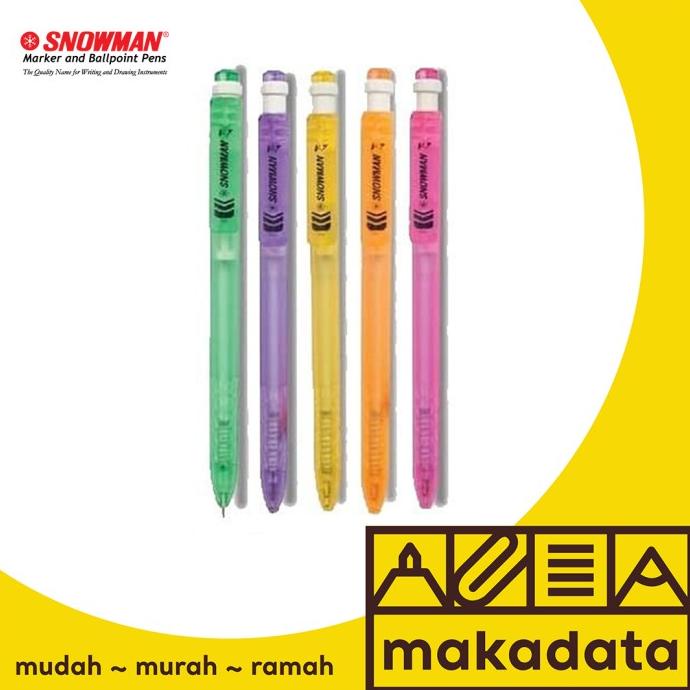 

,,,,,,,] BALLPOINT | BOLPEN | PULPEN SNOWMAN V7 (12 PCS)