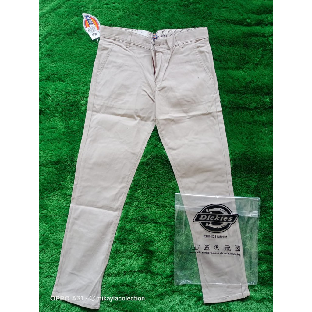 Celana Chino Cream Panjang Distro Dickies