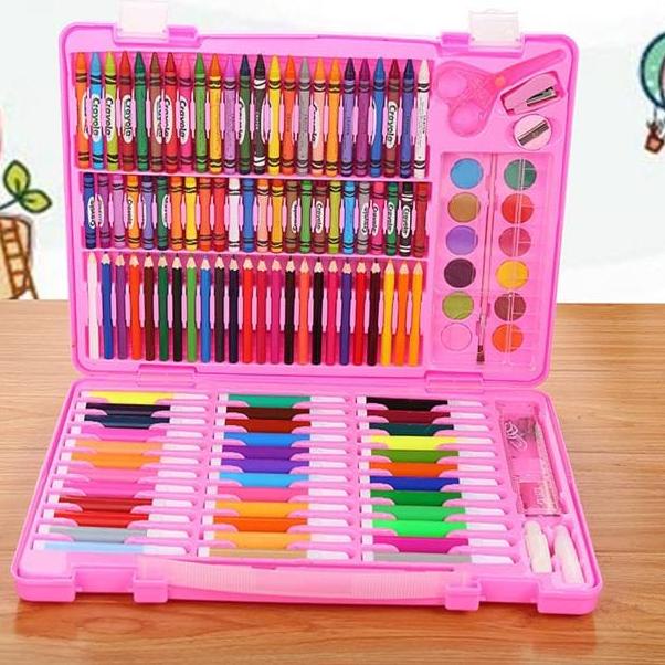 

(J-OWU> (☀> // Crayon Set 150pcs / Krayon Mewarnai Anak 150pcs / Pensil Warna Set 150pcs (berkualitas>