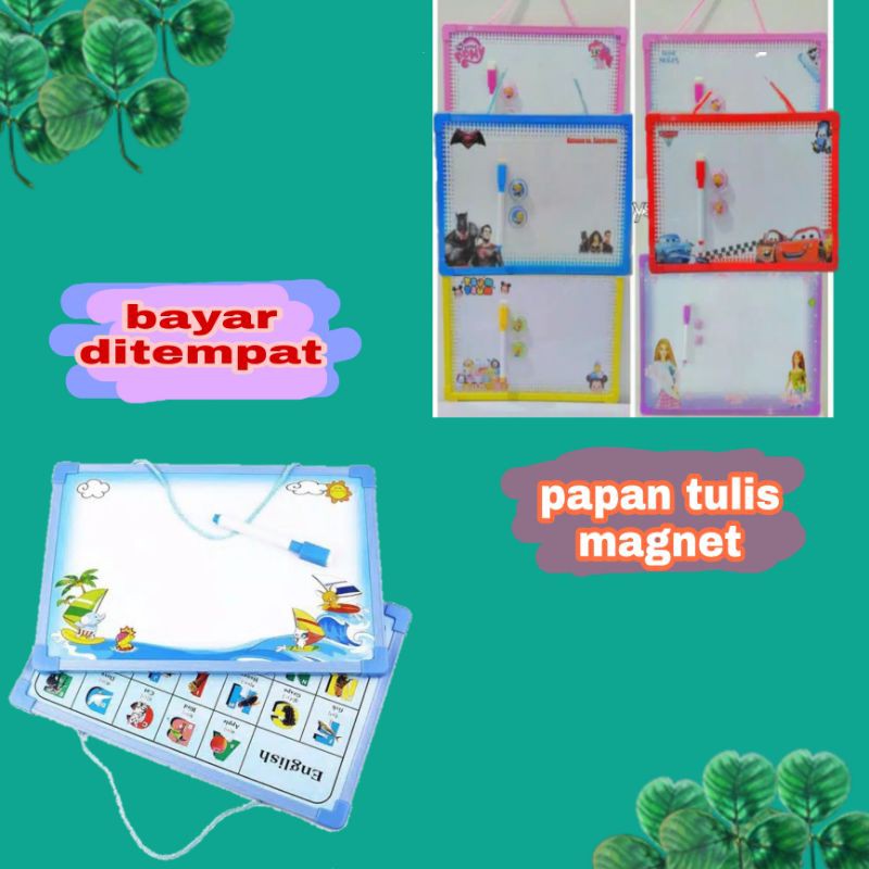 

Mainan Papan Tulis Magnetik Anak Free Spidol White Board Drawing Magnetic