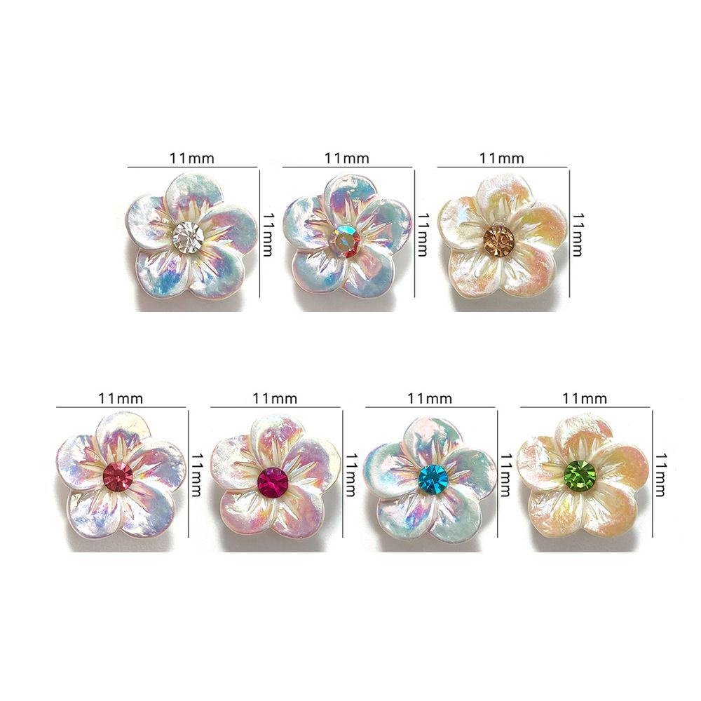 Mxbeauty Bunga Nail Art Dekorasi Manis Lima Kelopak Bunga Fashion DIY Hiasan Kuku 3D Perhiasan Kuku