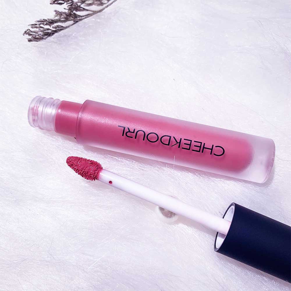 CHEEKDOUR Lip Gloss Glazed Moisturing Lip Tint Lipcream Lipstik MakeUp Kosmetik Glossy Anti Air Taha