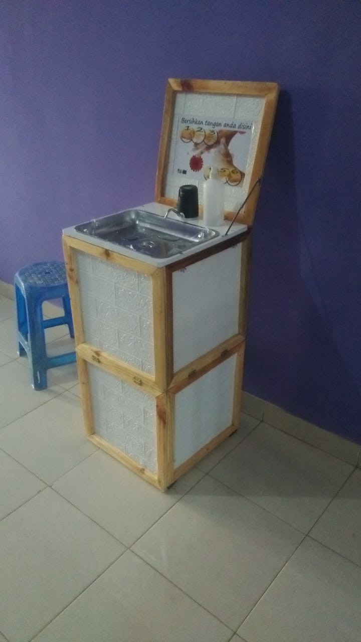 Meja Cuci Piring Lipat Wastafel Corona