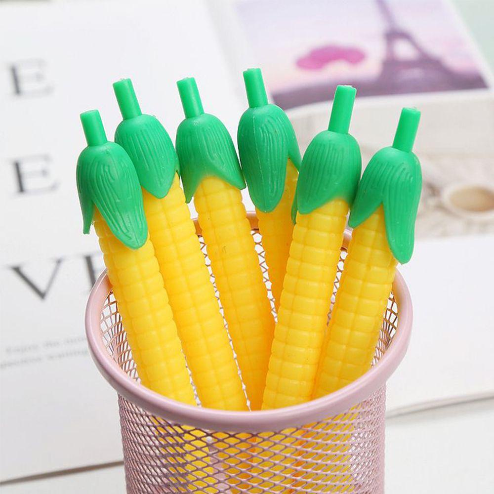 Pen Grip Pensil Mekanik Nanas Nyaman Wortel Kaktus Jagung Kartun Soft Gel Pen