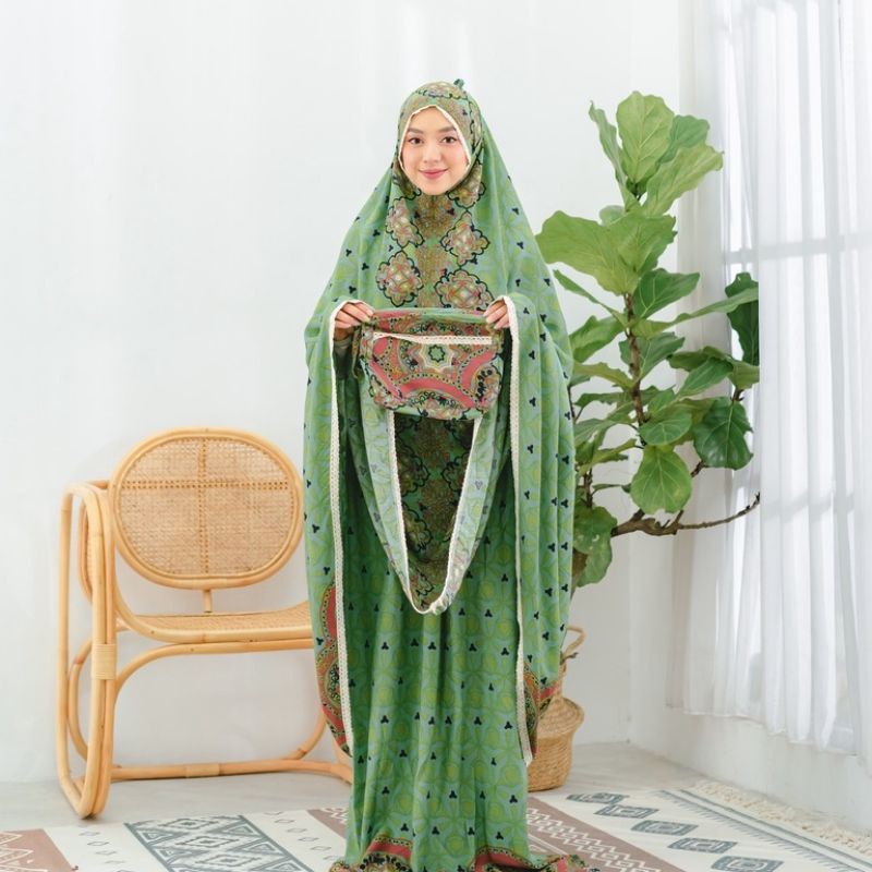 MUKENA ZIANISA BORDER AAEDAH SERIES ALLSIZE