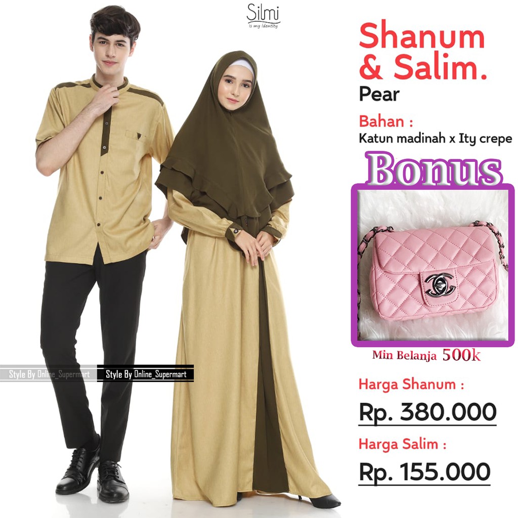 Baju Couple Shanum Salim Baju Muslim Pasangan