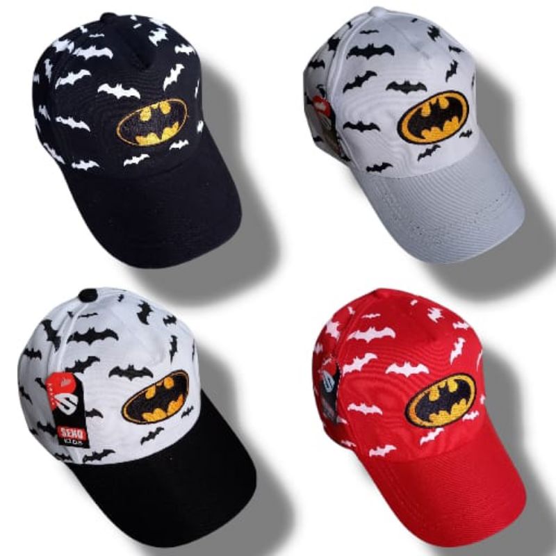 Topi Anak Laki laki Karakter Batman Avengers Spiderman Kapten Amerika Superman