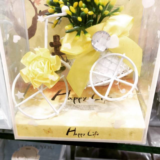 Bunga hias miniatur sepeda