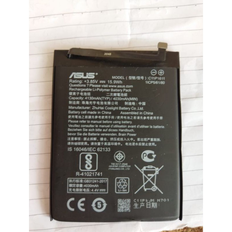 BATERAI BATERE BATTERY ASUS ZENFONE 3 MAX C11P1611 ORIGINAL