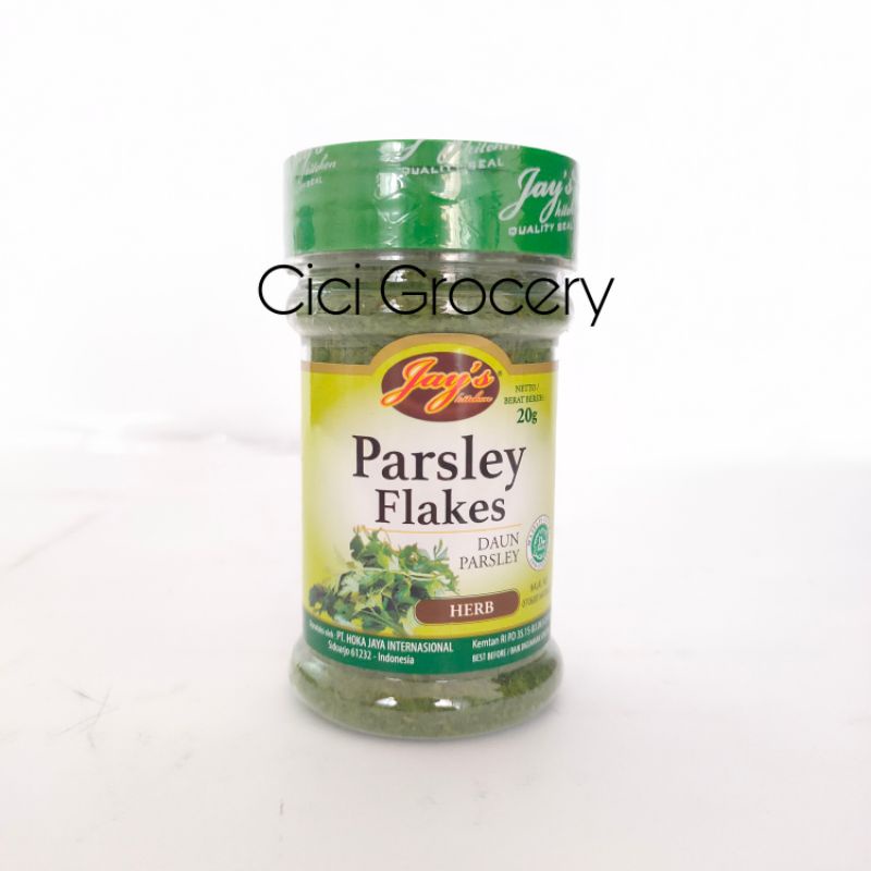 

JAYS PARSLEY FLAKES - DAUN PARSLEY KERING HERBAL 20 GR
