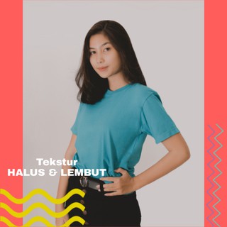 BAJU POLOS  WANITA HIJAU TOSCA  KAOS  POLOS  WANITA KAOS  