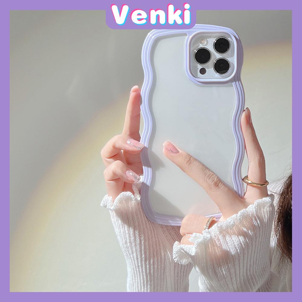 iPhone Case 2 in 1 Wave Candy Case Silicone Soft Case Clear Case Acrylic Frame Protection Camera Shockproof Compatible For iPhone 11 iPhone 13 Pro Max iPhone 12 Pro Max iPhone xr