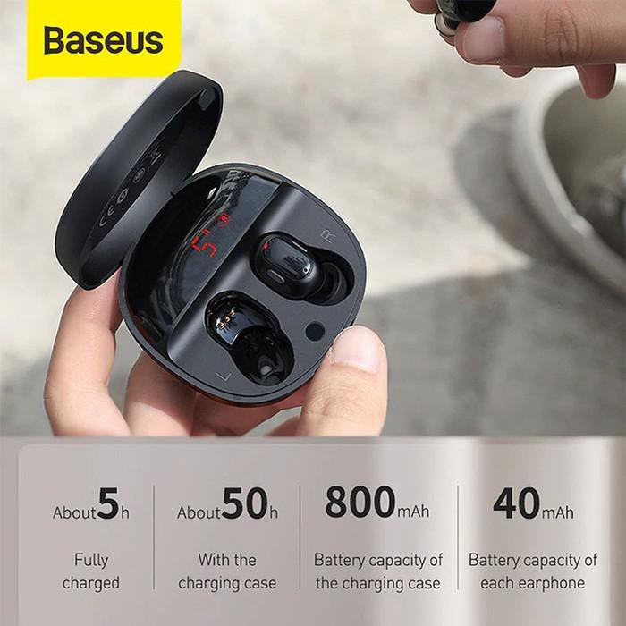 Baseus Encok TWS WM01 Plus - Earphone Bluetooth - Indicator