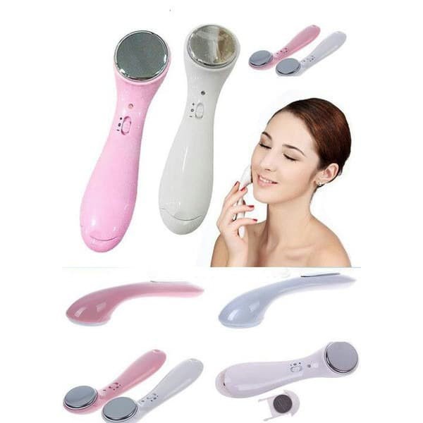 Setrika Wajah Vibration IONtophoresis Instrument Pijat ION Face Massager