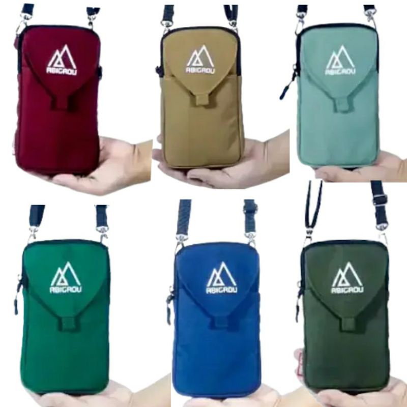 Daily slingphone simple  kanvas Abigadu / hanging wallet / tas selempang / tas handphone / gantungan leher / tas selempang pria wanita / dompet hp / tas selempang handphone | abigadu