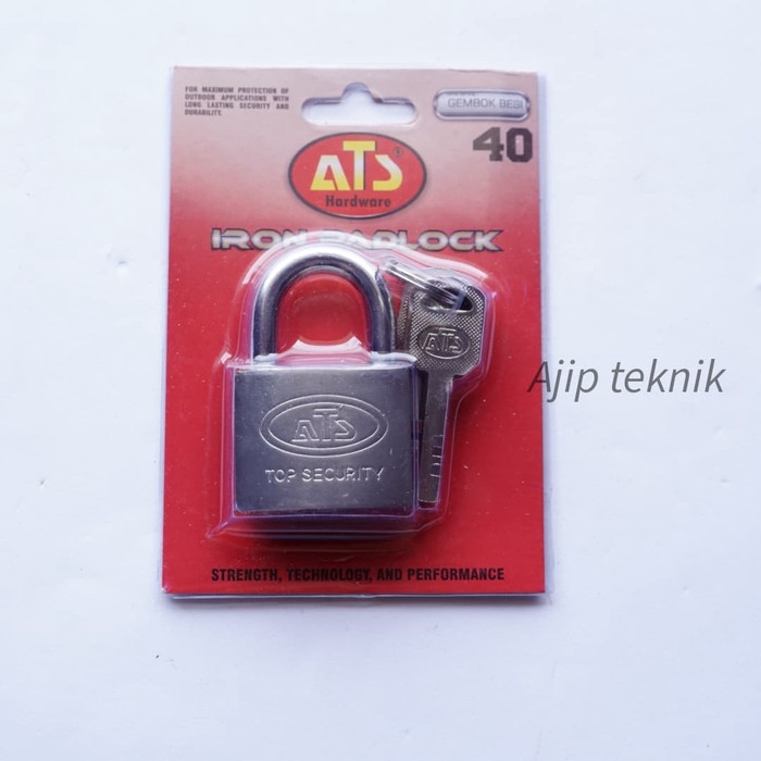 Gembok Pintu / Pagar / Garasi ATS 40mm Pendek ORIGINAL