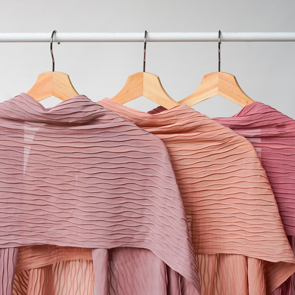 Plisket Zafron Pashmina