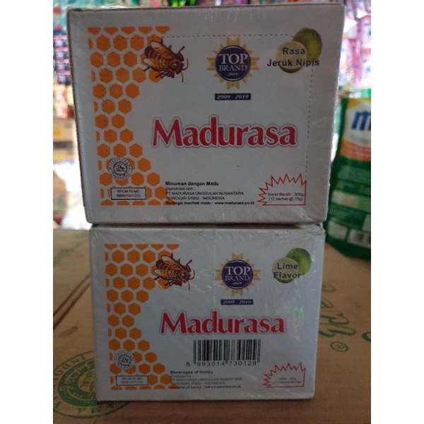 

Madu Rasa jeruk nipis 1 box isi 12
