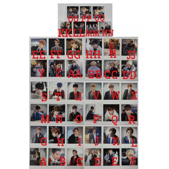 EXO - OFFICIAL RARE LIMITED POLAROID (MIRACLE IN DECEMBER ALBUM)