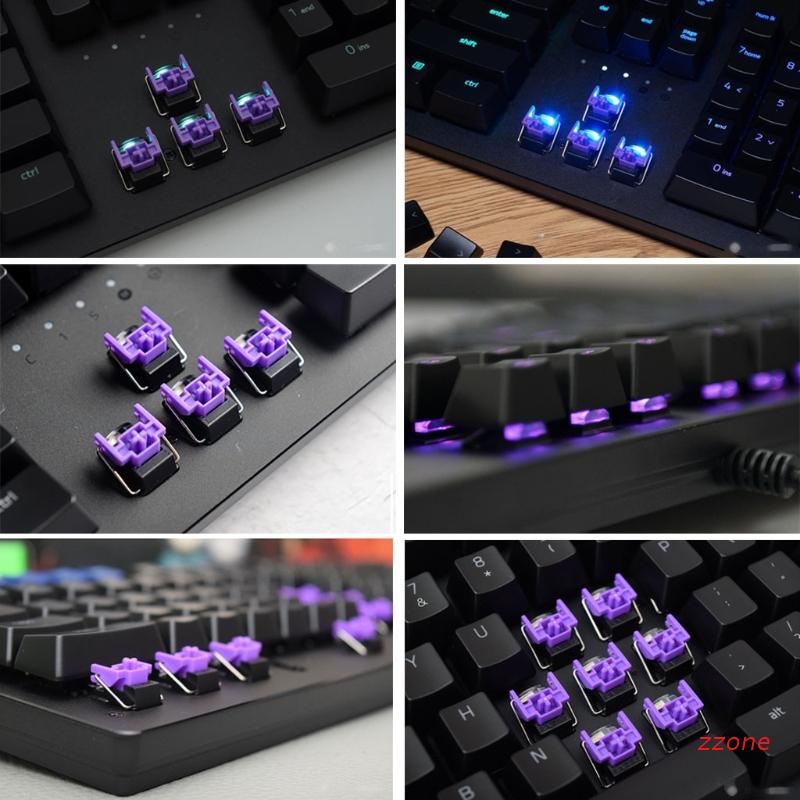 zzz 4Pcs Razer Purple Optical Switches Hot Swap Switch for Razer Huntsman Elite Gaming Mechanical Keyboard Switches