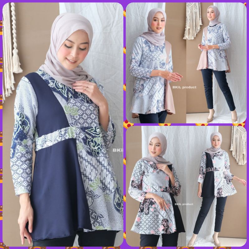 Terlaris Tey-17 Batik Wanita Asj Sa Hrb026 Kenongo Kemeja Tosca Pendek MykWpAxUZLdRlw