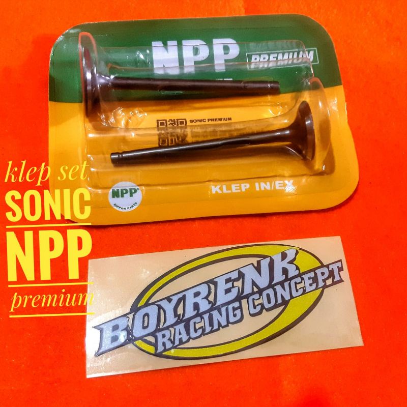 KLEP SET / PAYUNG KLEP / VALVE KLEP SONIC NPP - BOYRENK RACING