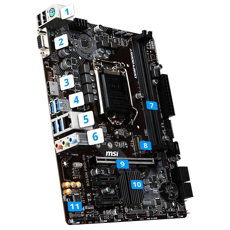 MSI B365M PRO-VH Intel B365 Motherboard