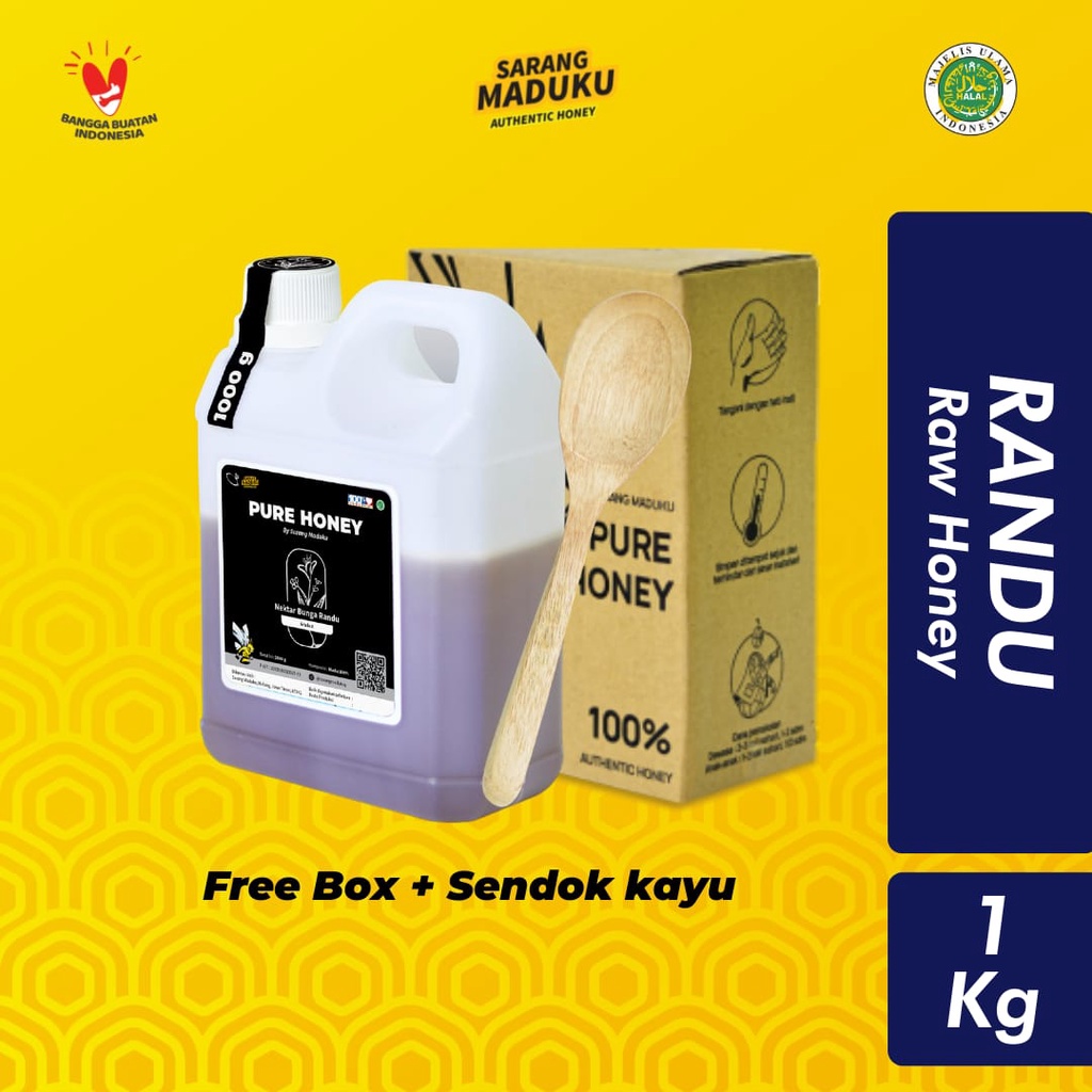 

Sarang Maduku - Madu Randu / Madu Murni / Madu Asli Nektar Bunga Raw Honey 1KG