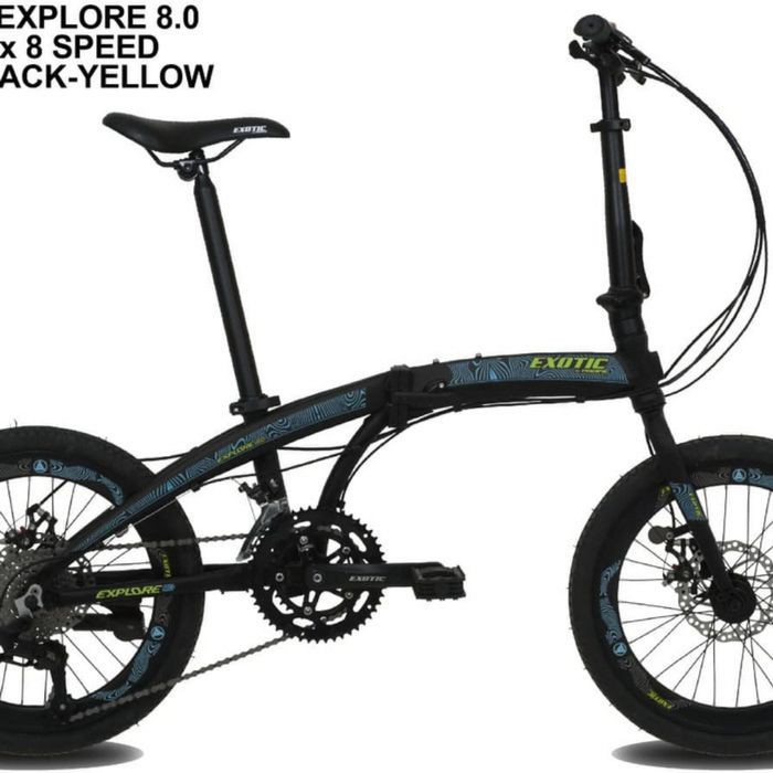 Jual FOLDING BIKE EXOTIC EXPLORE 8.0 2020 Diskon