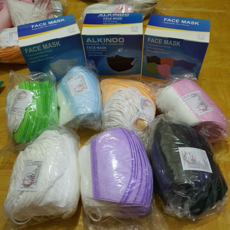 MASKER DUCKBILL 3PLY DEWASA WARNA WARNI 1BOX ISI 50 PCS