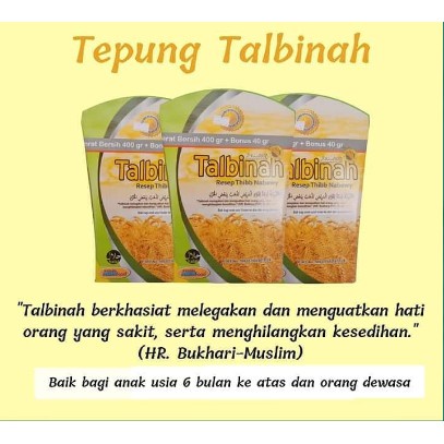 Talbinah Resep Thibb Nabawy 400+40 gram Tepung Gandum Talbinah Original / Talbinah bubur tepung gandum 400 Gr l Tepung Gandum l Obat Magh l Maag