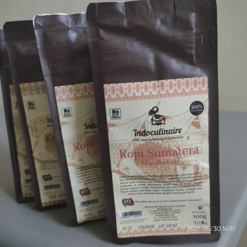 

Kopi Mandheling, GAYO Aceh Arabika @100gr Indoculinaire