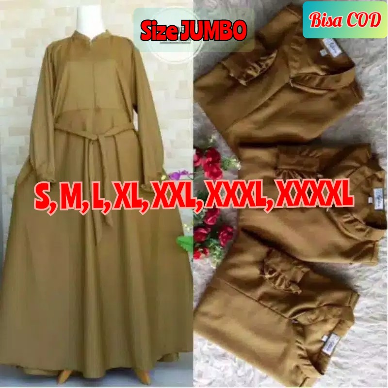 Gamis Pemda baju Seragam PNS PDH dinas Balotelli  kerja busui syari kancing modern terbaru Ori P1 si